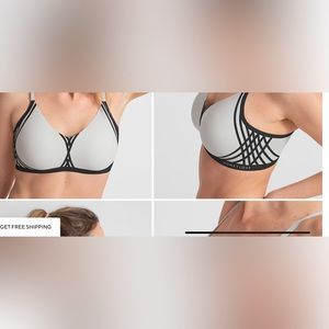 NWOT large honey love bra in gray